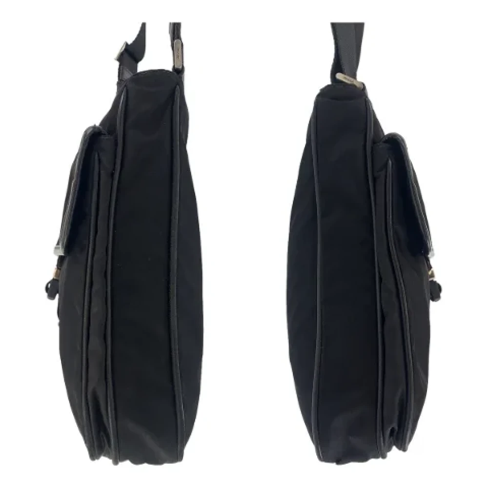 Prada Vintage Pre-owned Canvas prada-bags Black Dames