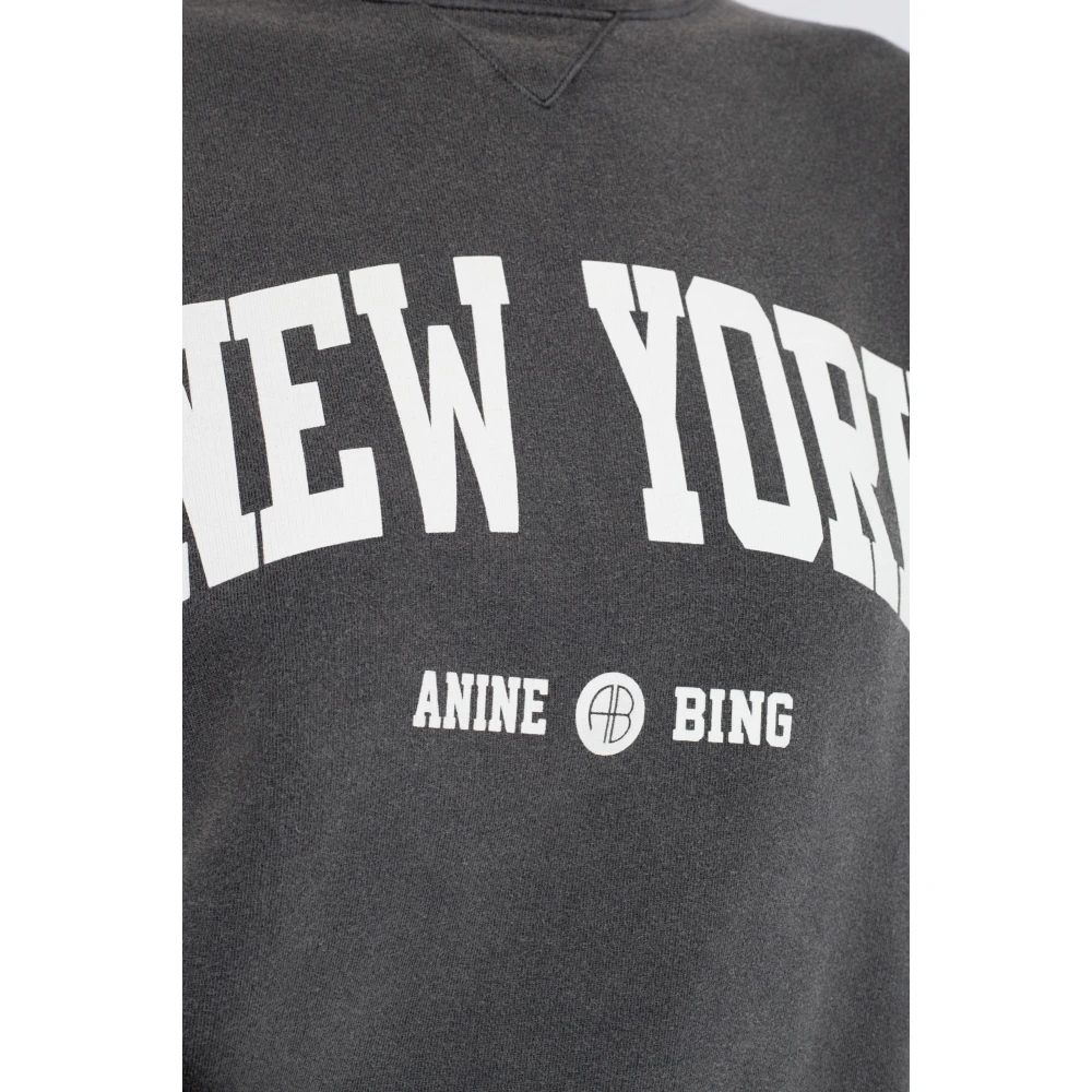Anine Bing Ramona bedrukte sweatshirt Gray Dames
