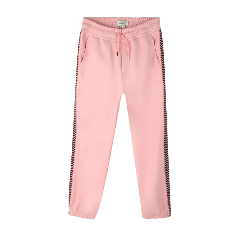 Lanvin Pink Sweatpants, Female, 4 Y, Zigzag Joggers