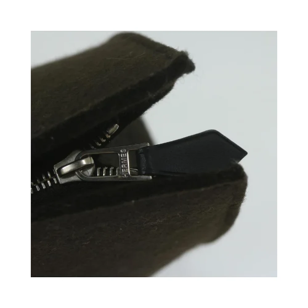 Hermès Vintage Pre-owned Wool clutches Brown Dames