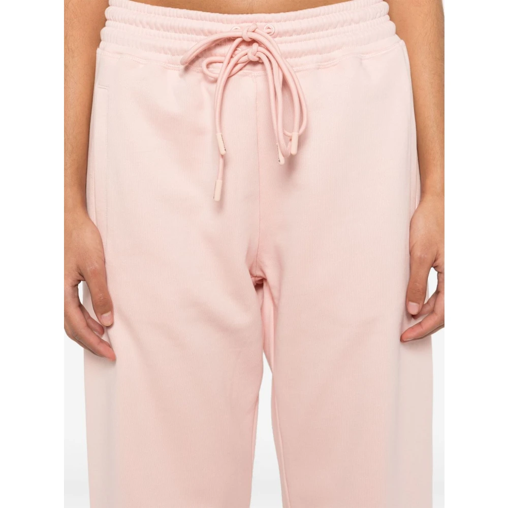 adidas by stella mccartney Roze Fleece Gevoerde Trekkoord Broeken Pink Dames