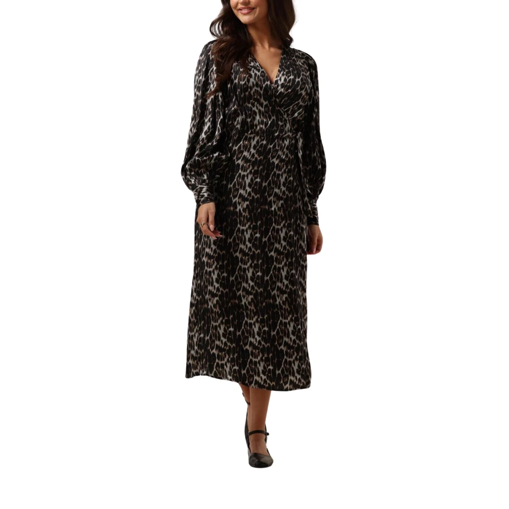 Co'Couture Luipaardprint Wikkeljurk Brown Dames