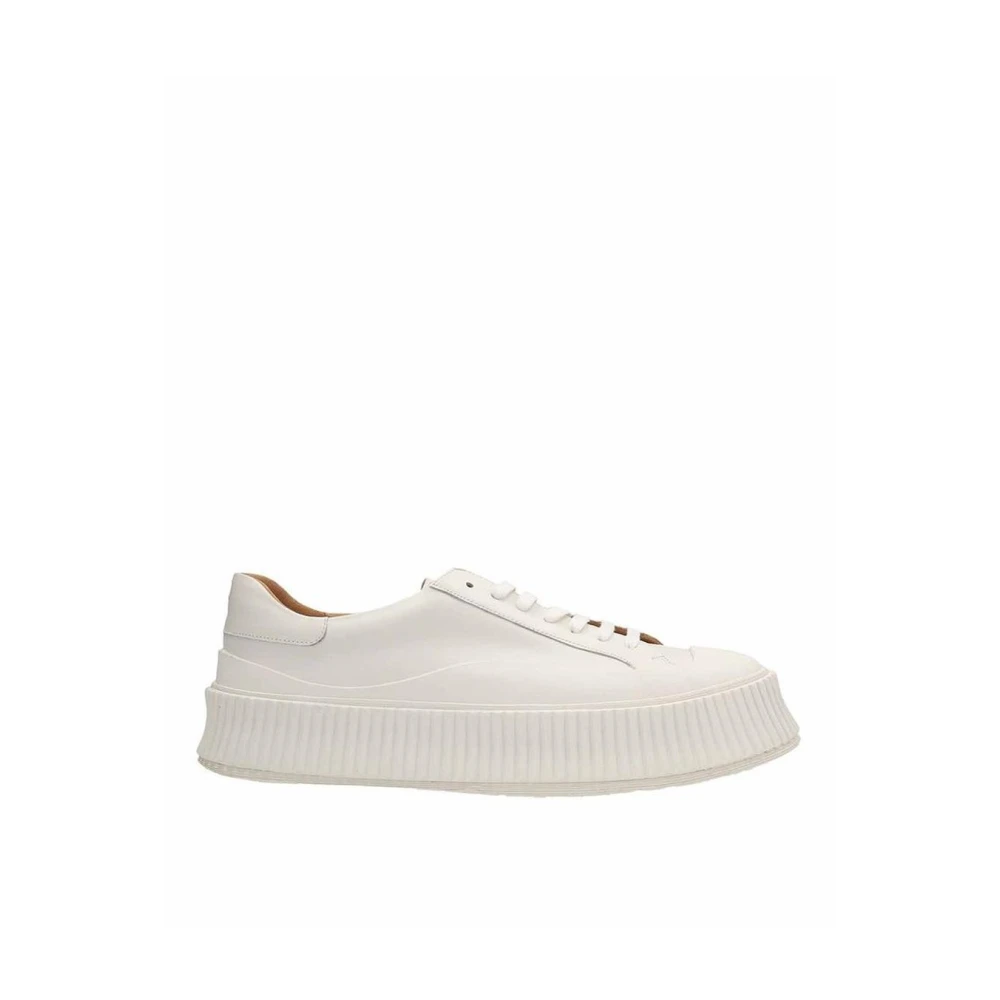 Jil Sander Men's White Platform Sneakers