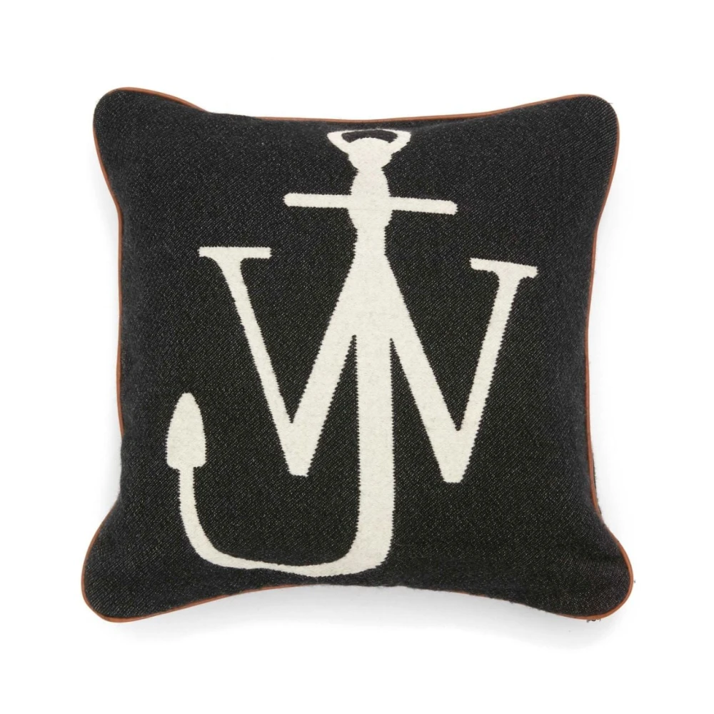 JW Anderson Anker-Logo Vierkant Kussen Black Dames