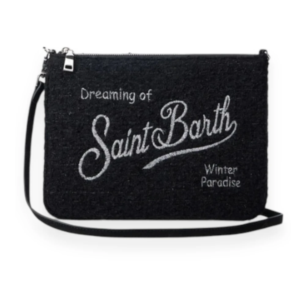 MC2 Saint Barth Parijse Tweed Schoudertas Black Dames
