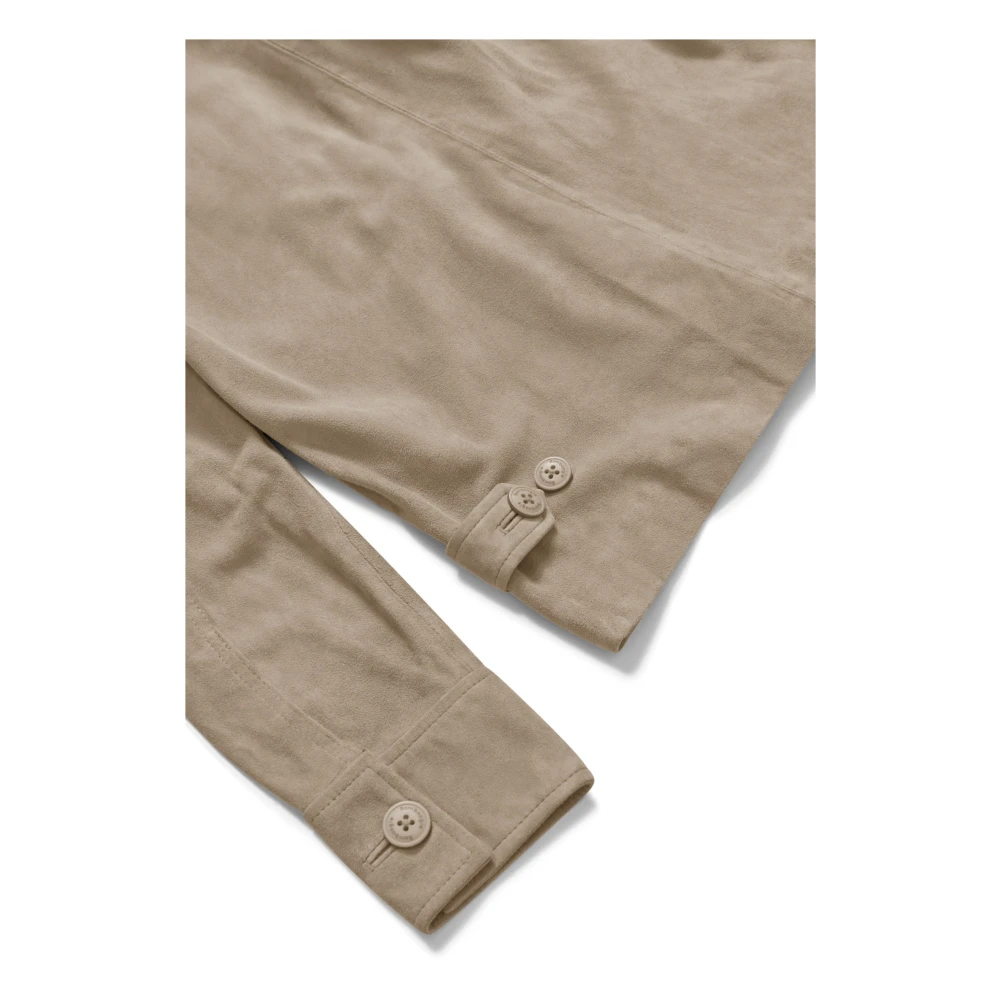 BomBoogie Midy Leren Jas Gray Dames