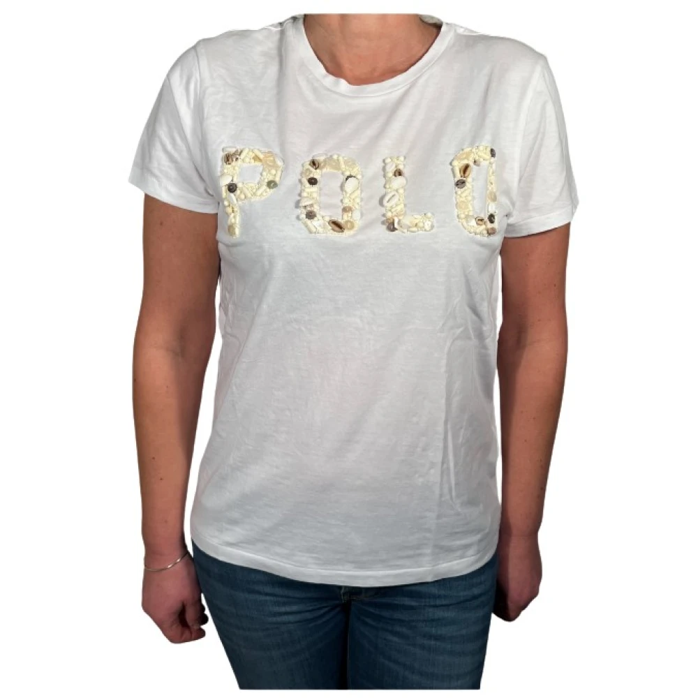 Ralph Lauren Katoenen Dames T-Shirt Casual Stijl White Dames