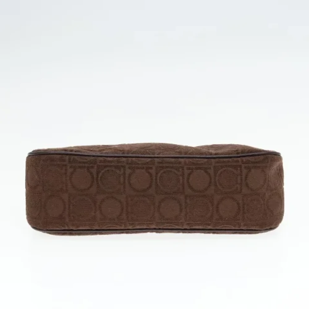 Salvatore Ferragamo Pre-owned Suede shoulder-bags Brown Dames