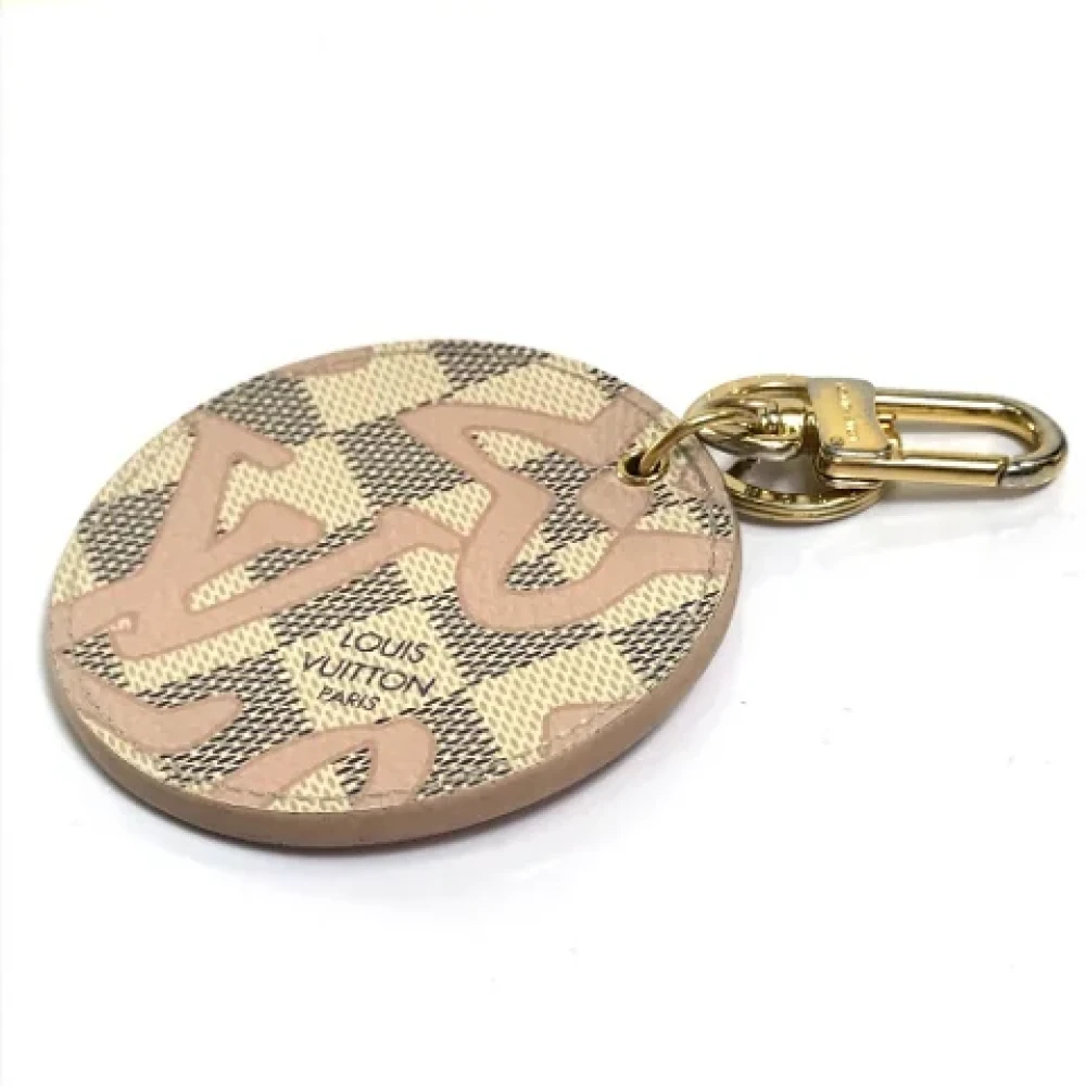Louis Vuitton Vintage Pre-owned Fabric key-holders White Dames