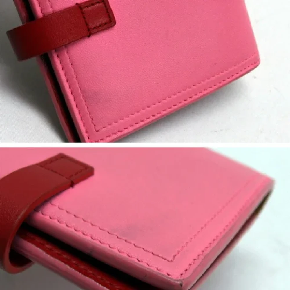 Bottega Veneta Vintage Pre-owned Leather wallets Pink Dames