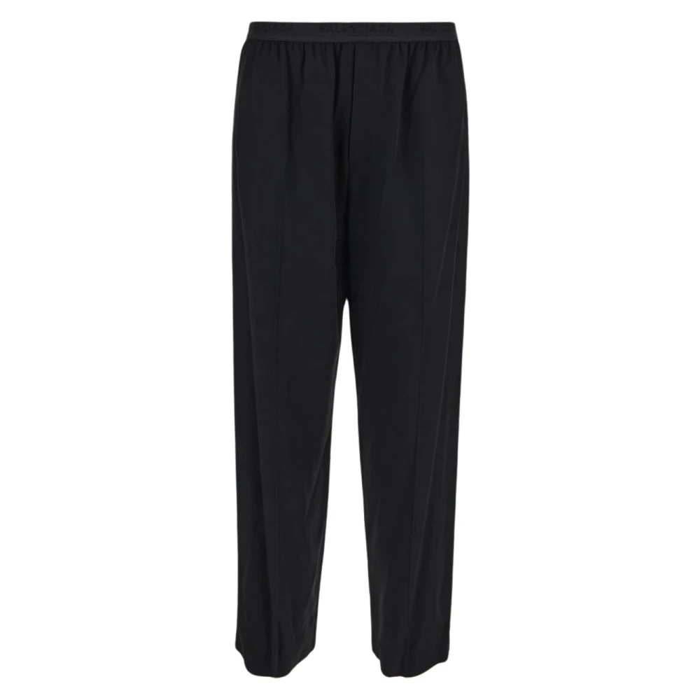 Balenciaga Stijlvolle Broek met Tailleband Black Heren