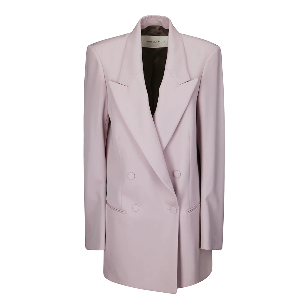 Dries Van Noten Stijlvolle Blink Jas voor Mannen Pink Dames