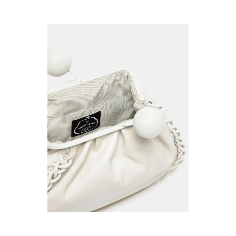 Max Mara Weekend Medium Pasticcino Tas in Natuurlijk Leer White Dames