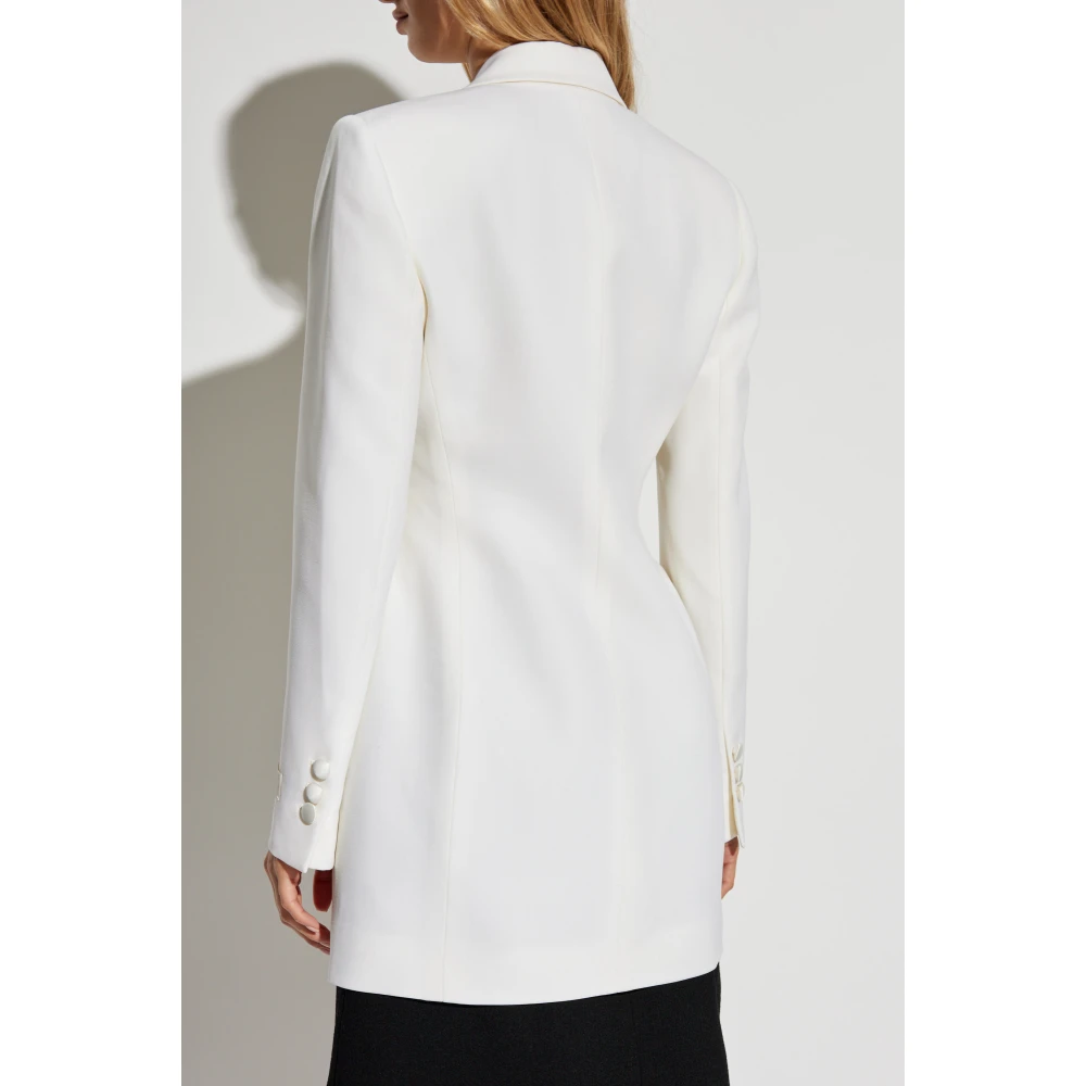 Versace Lange double-breasted blazer Beige Dames