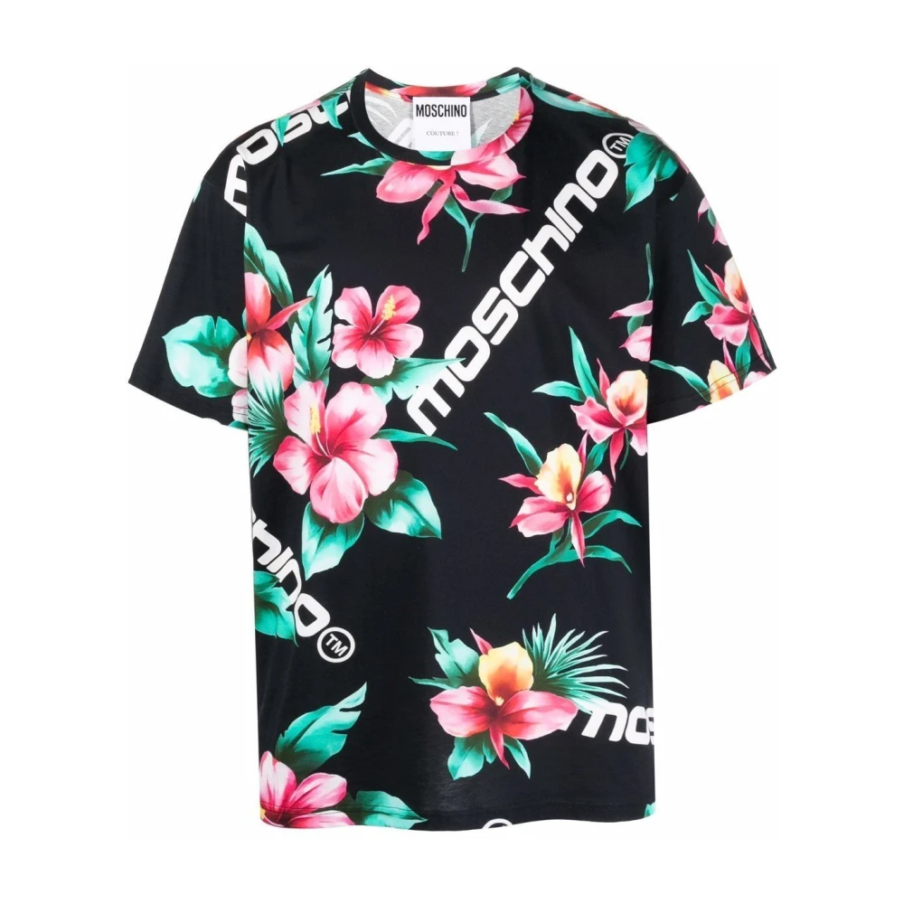 Blomstret Logo Print T-Shirt