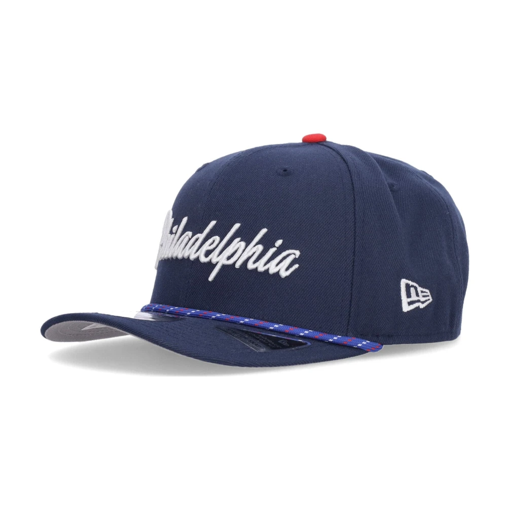 New Era Blue Flat Visor Cap - Unisex - Hats & Caps - One Size - Accessories