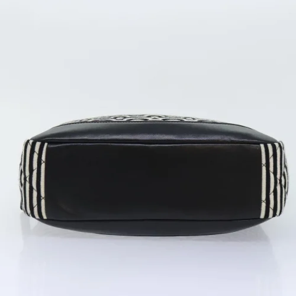 Chanel Vintage Pre-owned Cotton chanel-bags Black Dames