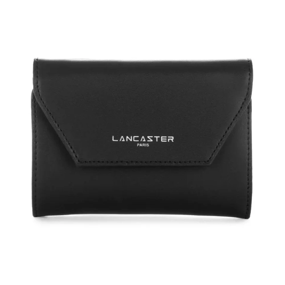 Lancaster Wallets & Cardholders, Unisex, One Size, Smooth Compact Wallet Black