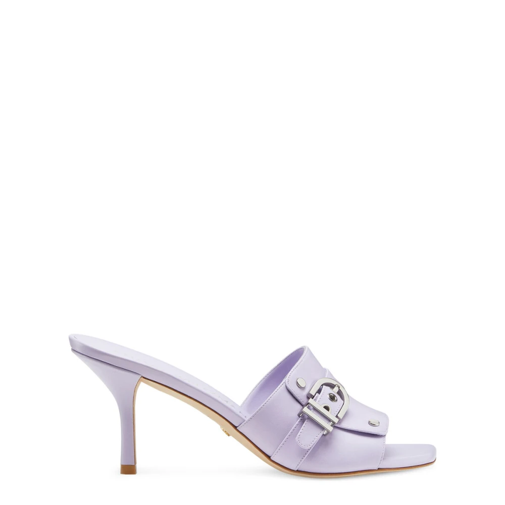 Stuart Weitzman Donna Viola - Sandalo Mule Con Tacco E Fibbia Metallica - Shoes - 37 Eu