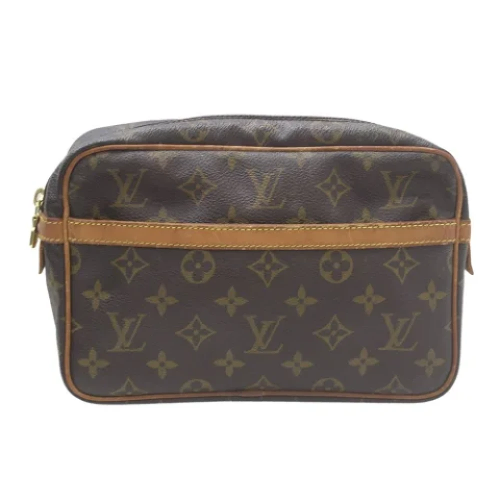 Louis Vuitton Vintage Pre-owned Canvas clutches Brown Dames