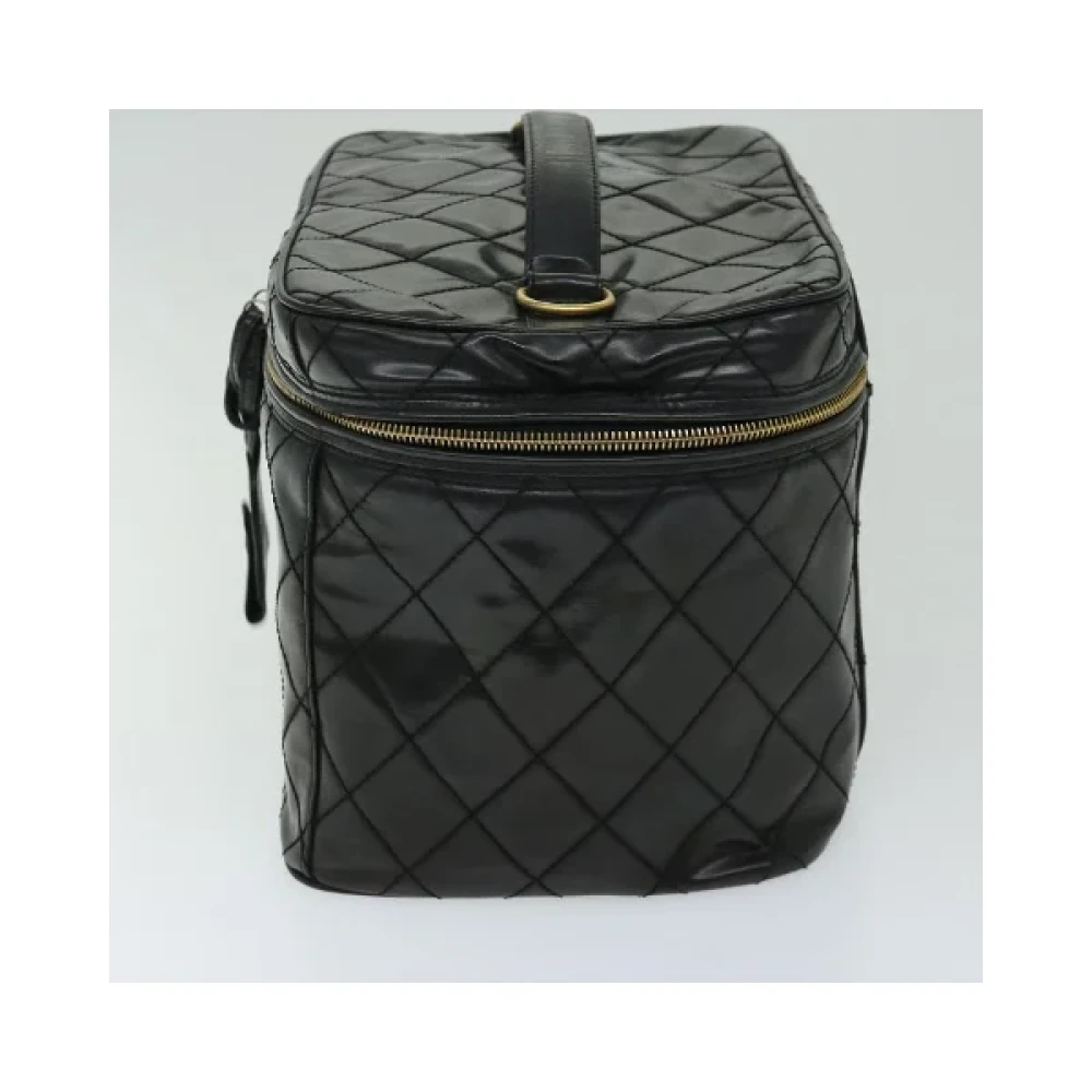 Chanel Vintage Pre-owned Leather home-office Black Dames