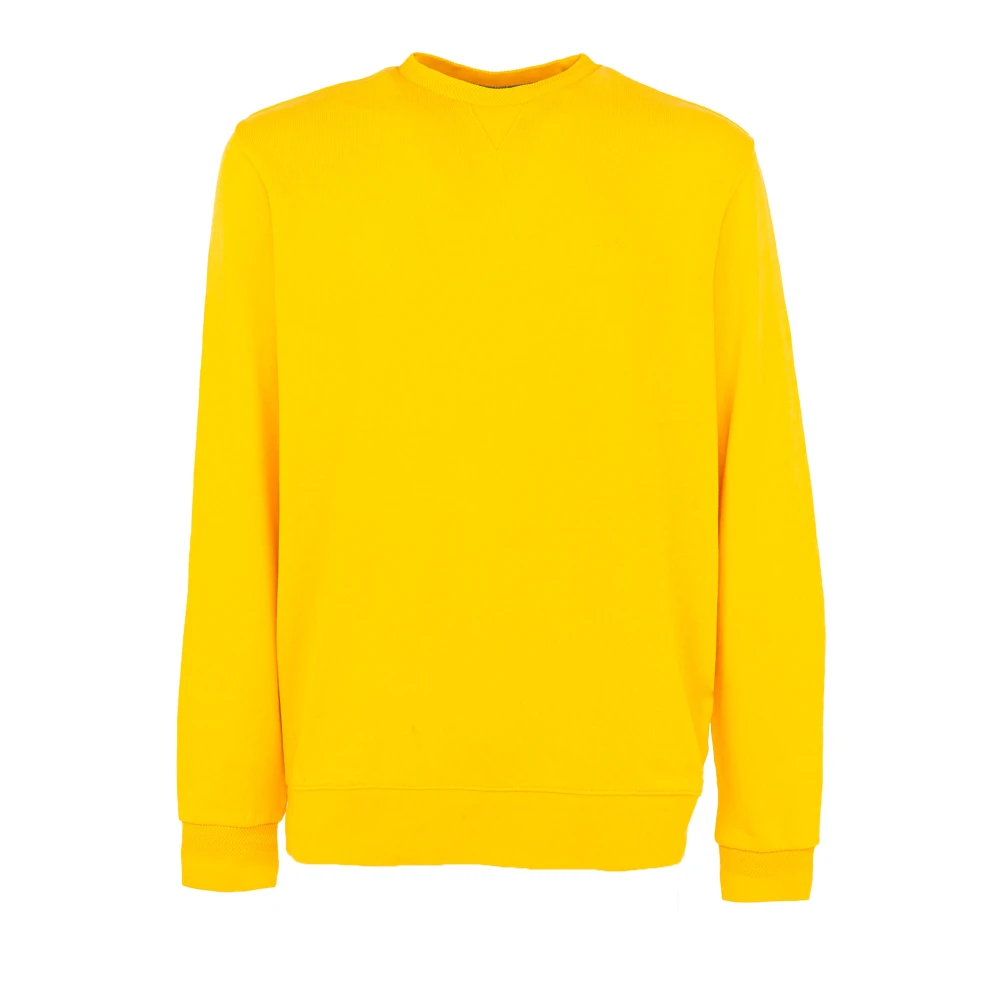 Sun68 Vintage Katoen Ronde Hals Sweatshirt Yellow Heren