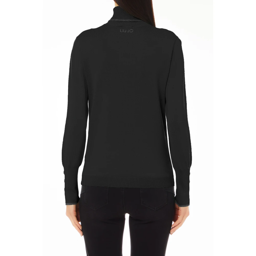 Liu Jo Gesloten Gebreide Trui Black Dames