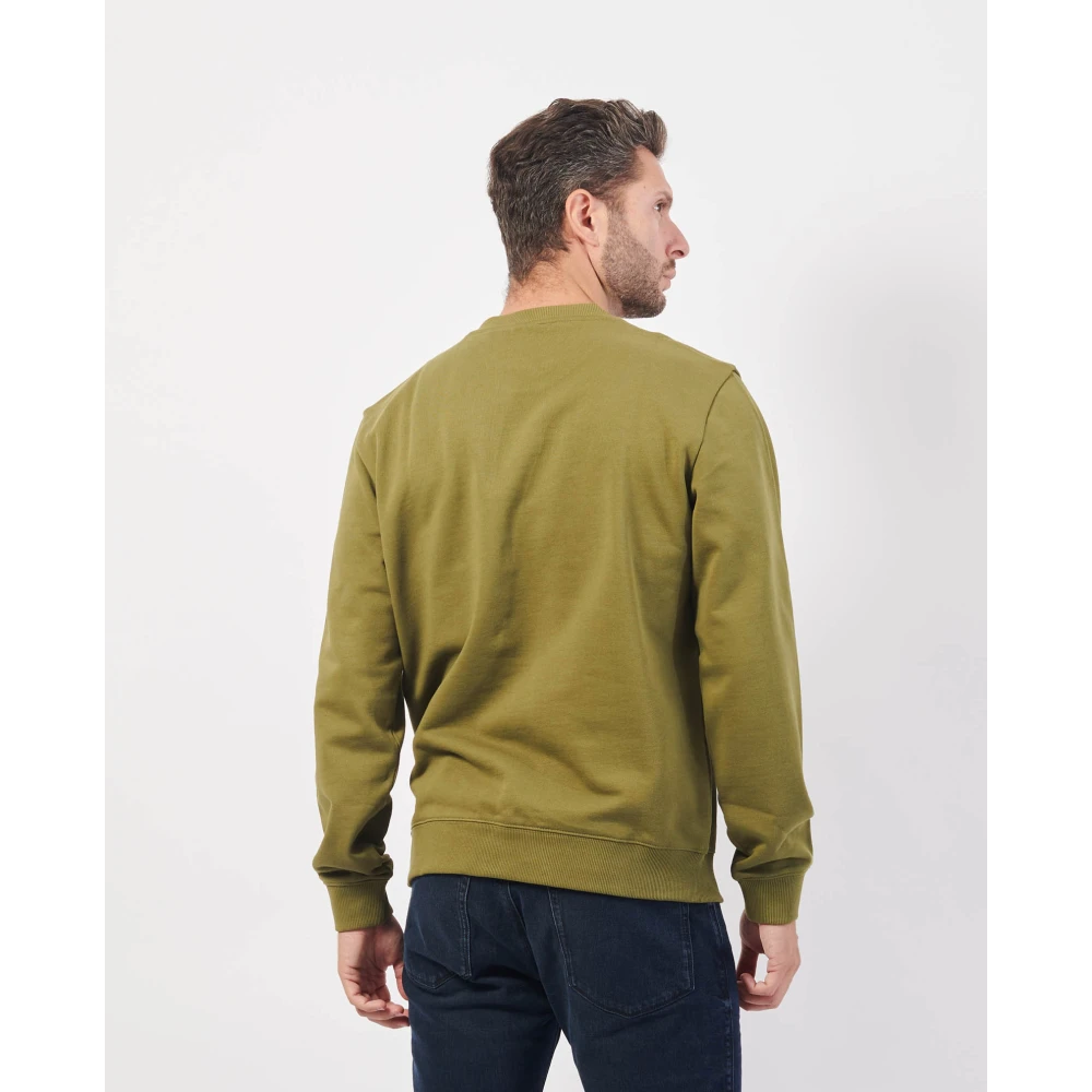 Hugo Boss Casual Regular Fit French Terry Sweatshirt Green Heren