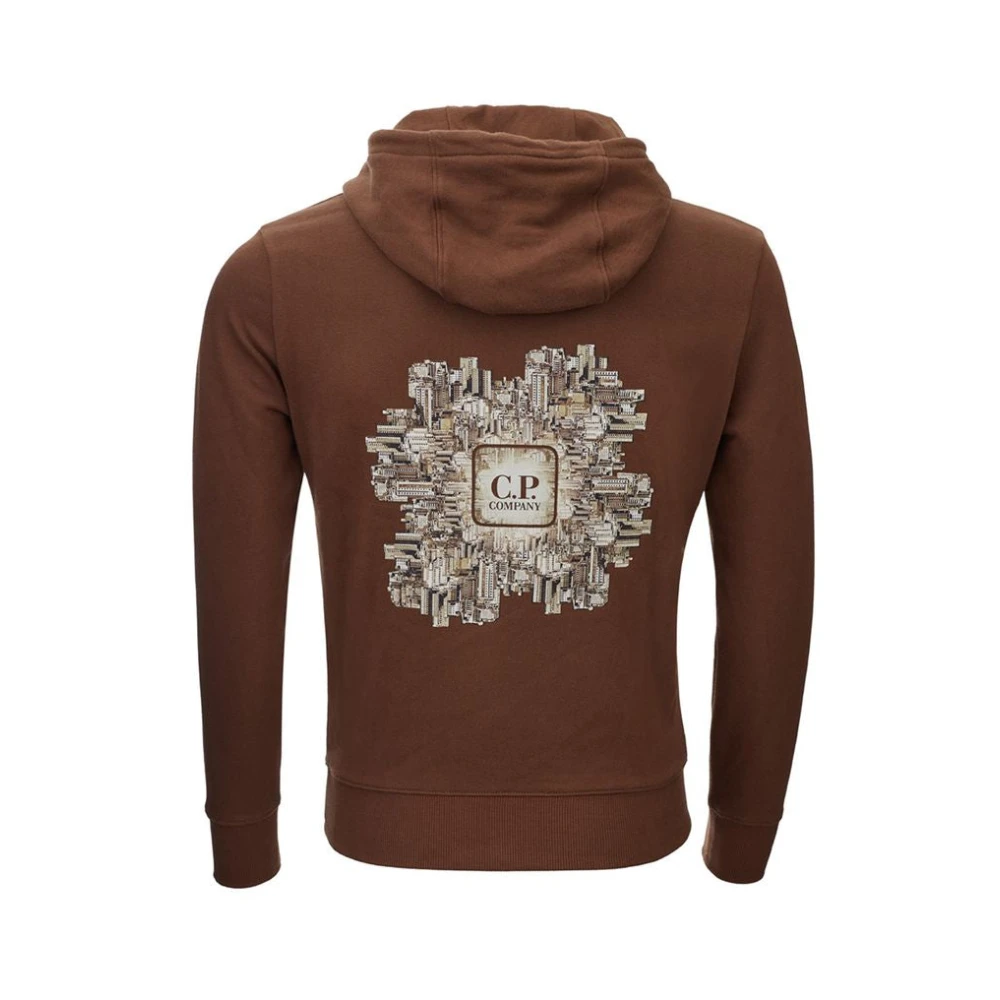 C.P. Company Luxe Bruine Katoenen Trui voor Mannen Brown Heren