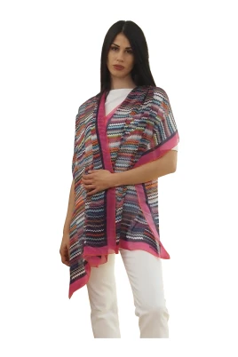 Sommarscarf med zig-zag-mönster