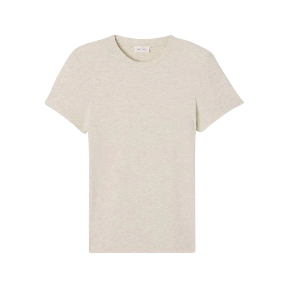American vintage Lichtgrijs Melange Ypawood T-Shirt Gray Dames
