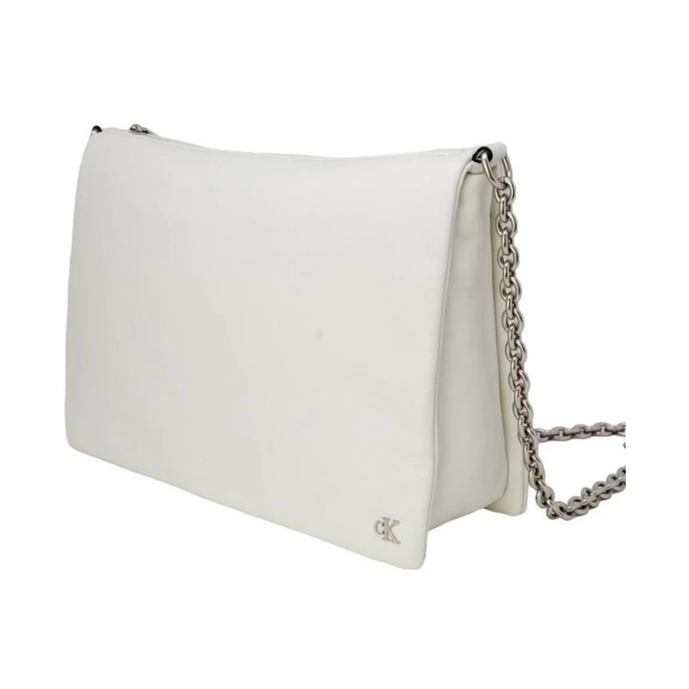 Calvin Klein Polyester handtas met polyurethaandetails Beige Dames