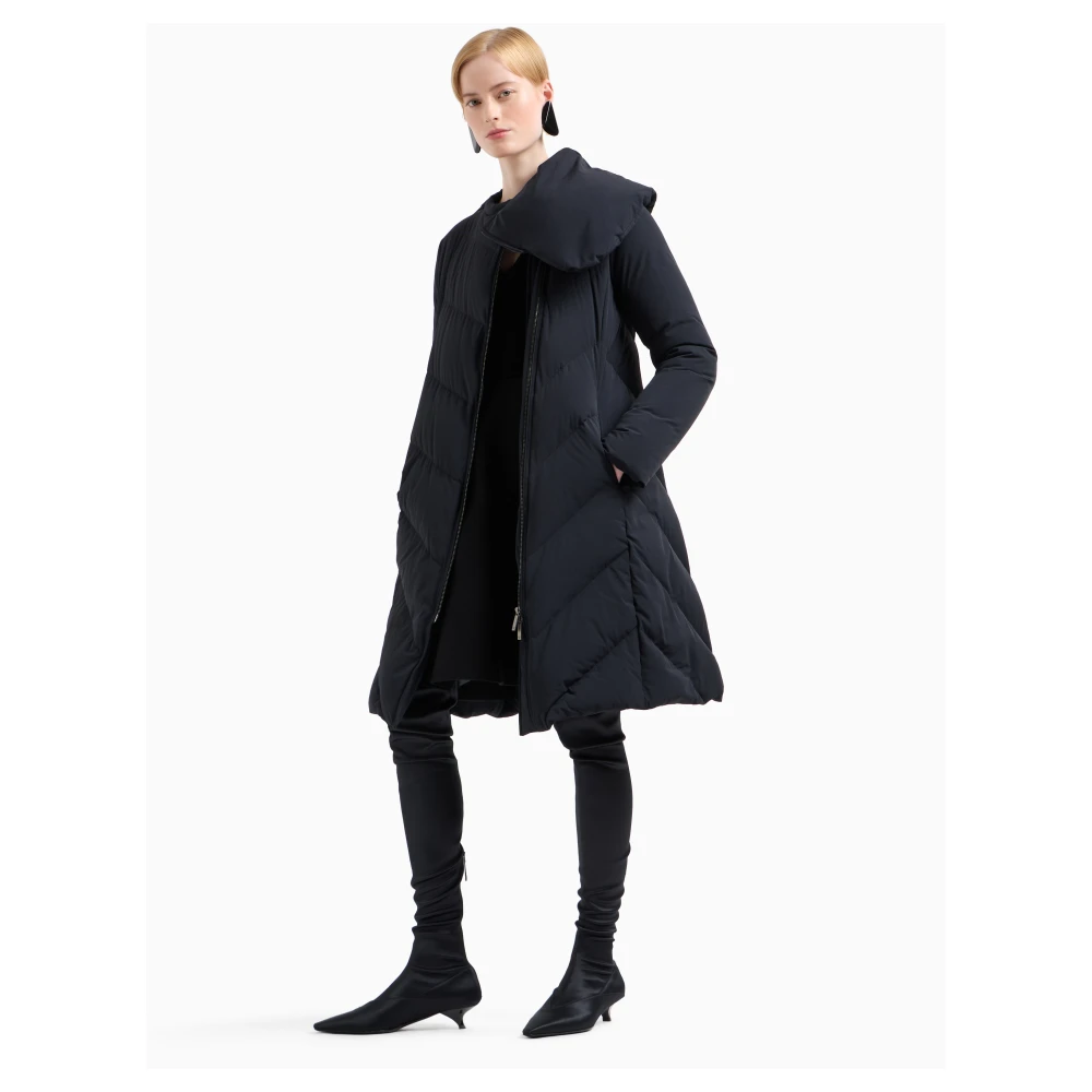 Emporio Armani Zwarte Jassen voor Mannen Black Dames