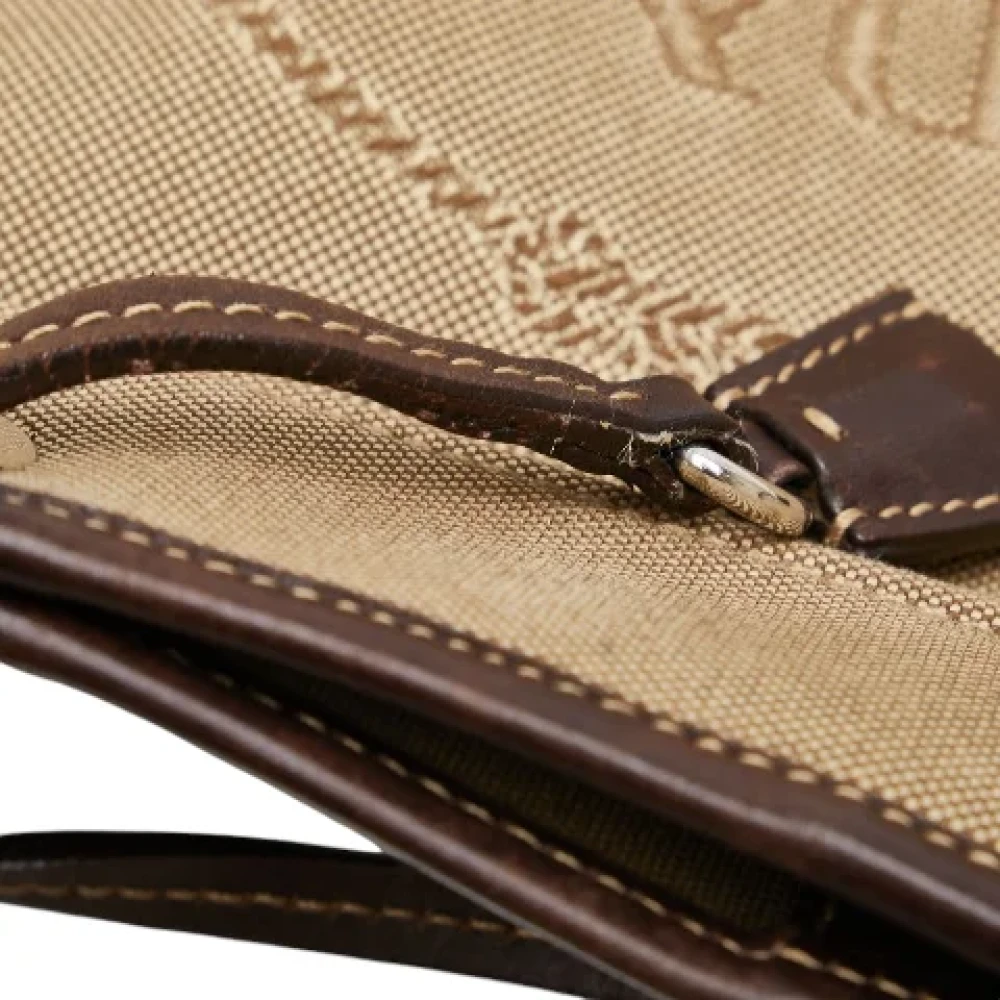 Prada Vintage Pre-owned Canvas crossbody-bags Beige Dames