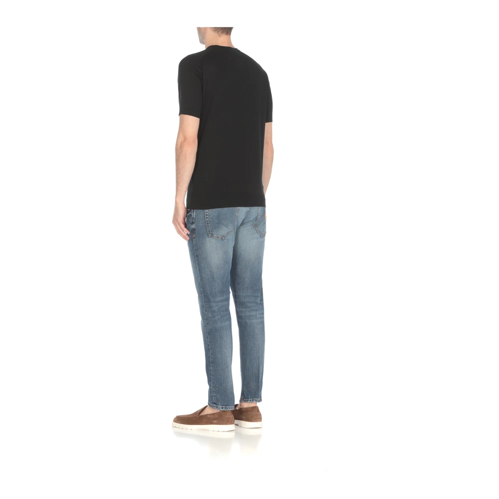John Smedley T-Shirts Black Heren