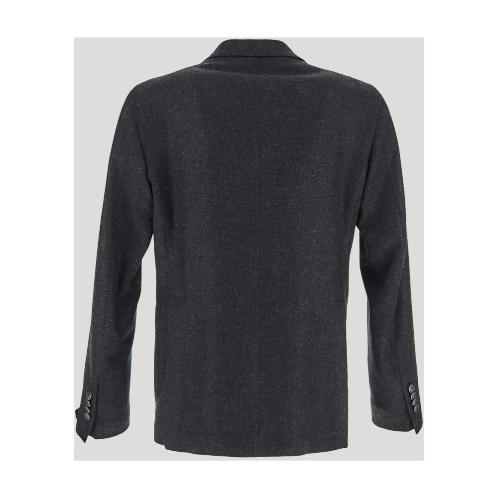 Tagliatore Double-breasted blazer Gray Heren