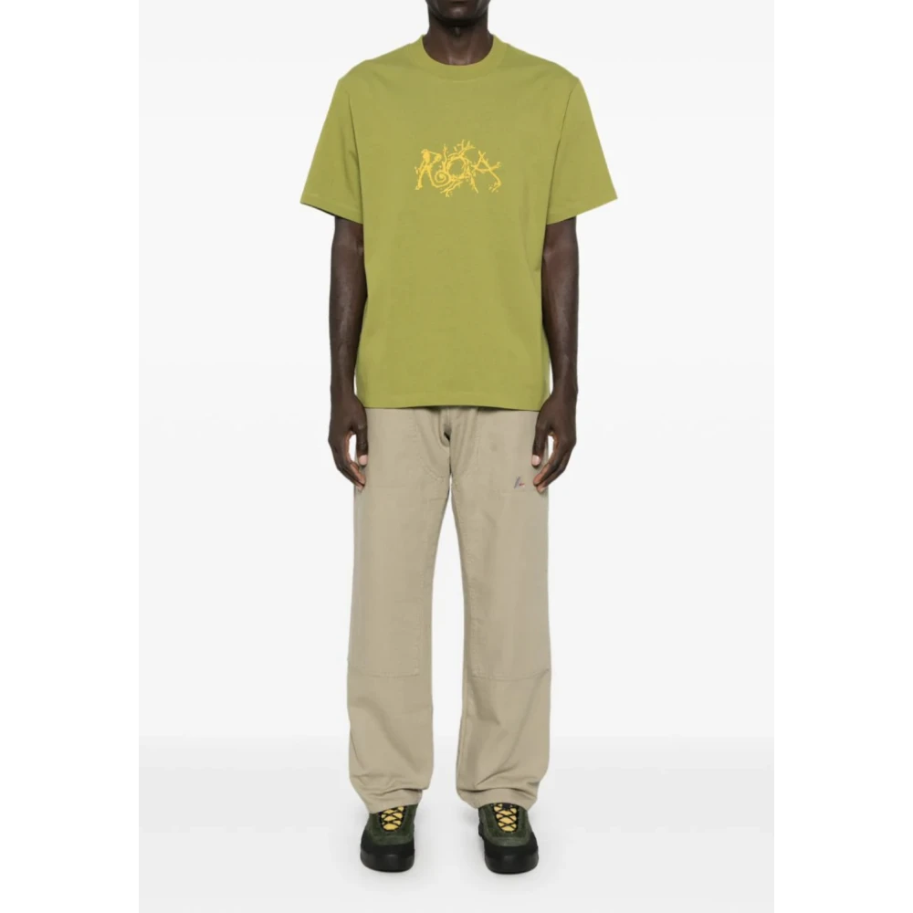 ROA Boxy Tee in Cardamom Kleur Yellow Heren