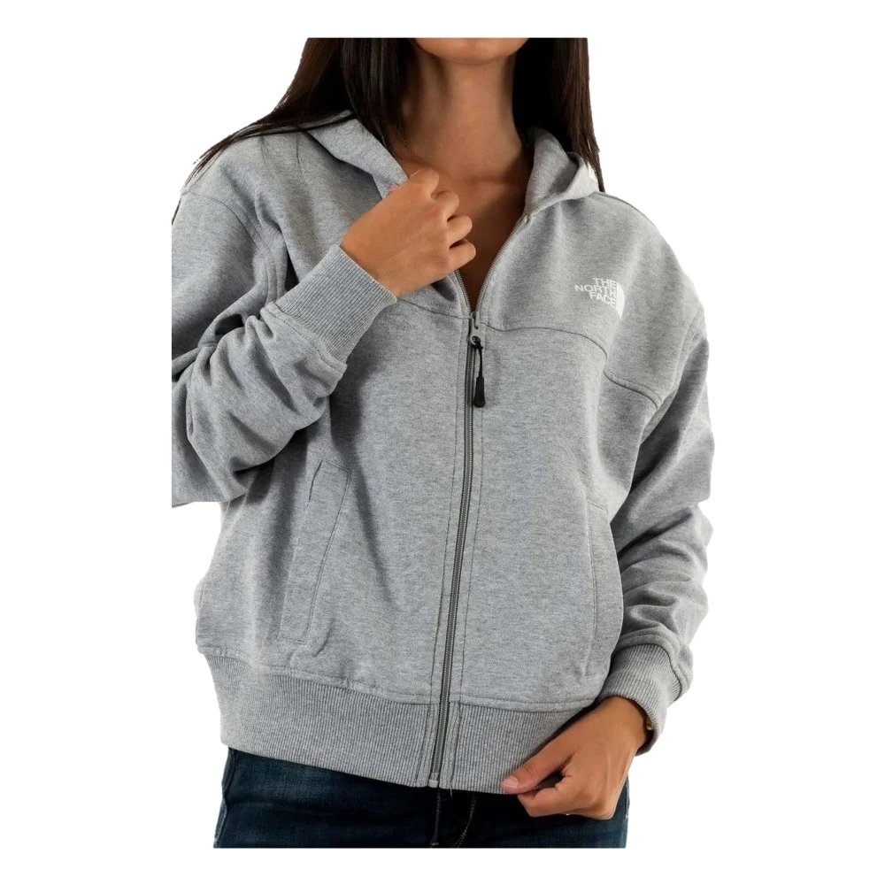 The North Face Essential Fz Hoodie Gray Dames