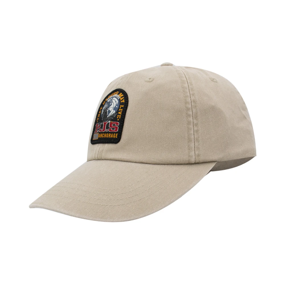 Parajumpers Katoenen Baseballpet met Logotoepassing Beige Heren