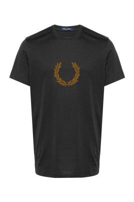 t-shirt-gris-fonce-avec-couronne-de-laurier-floquee