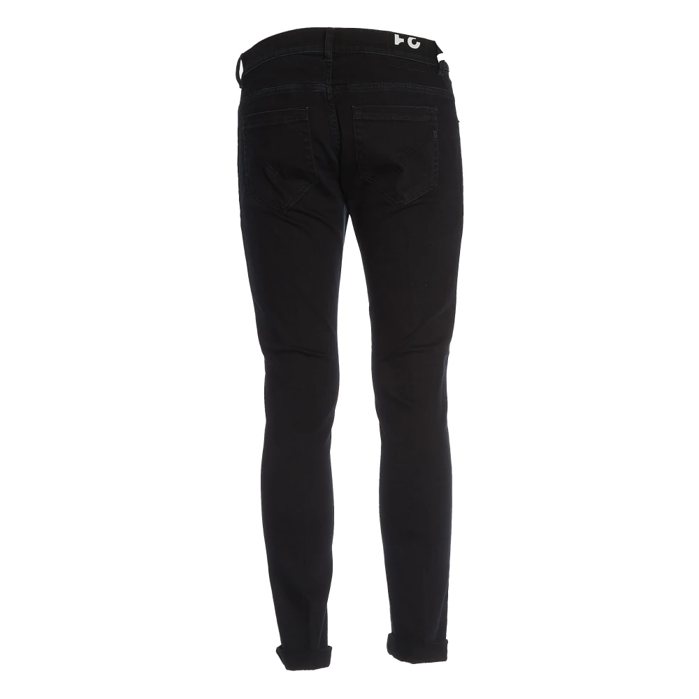 Dondup Zwarte Skinny Jeans Aw24 Black Heren