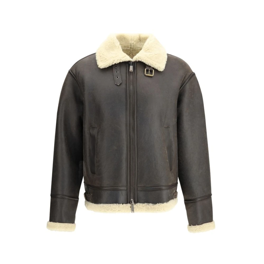 Jackets > Leather Jackets - - Dsquared2 - Modalova