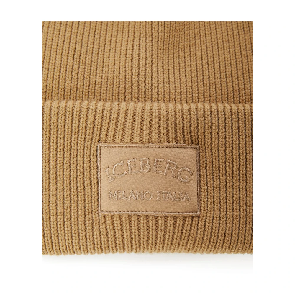 Iceberg Muts van extrafijne merinowol Beige Heren