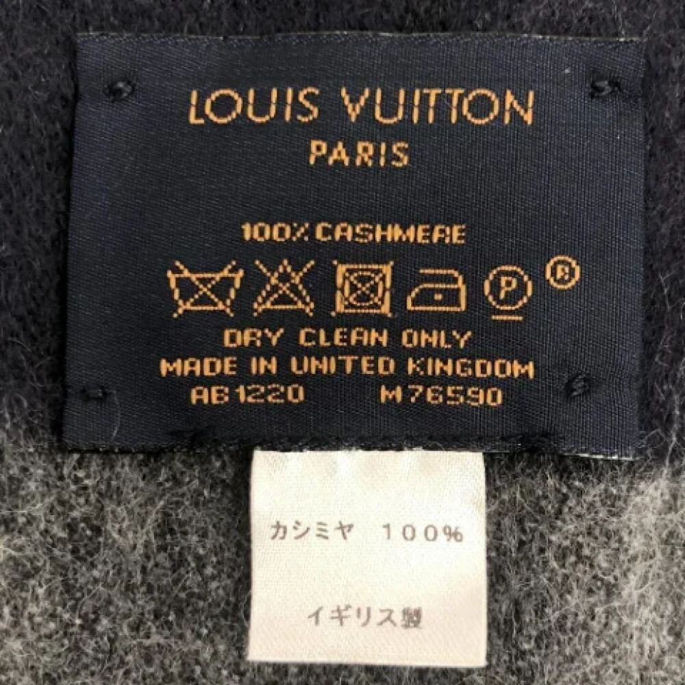 Louis Vuitton Vintage Pre-owned Fabric scarves Gray Dames