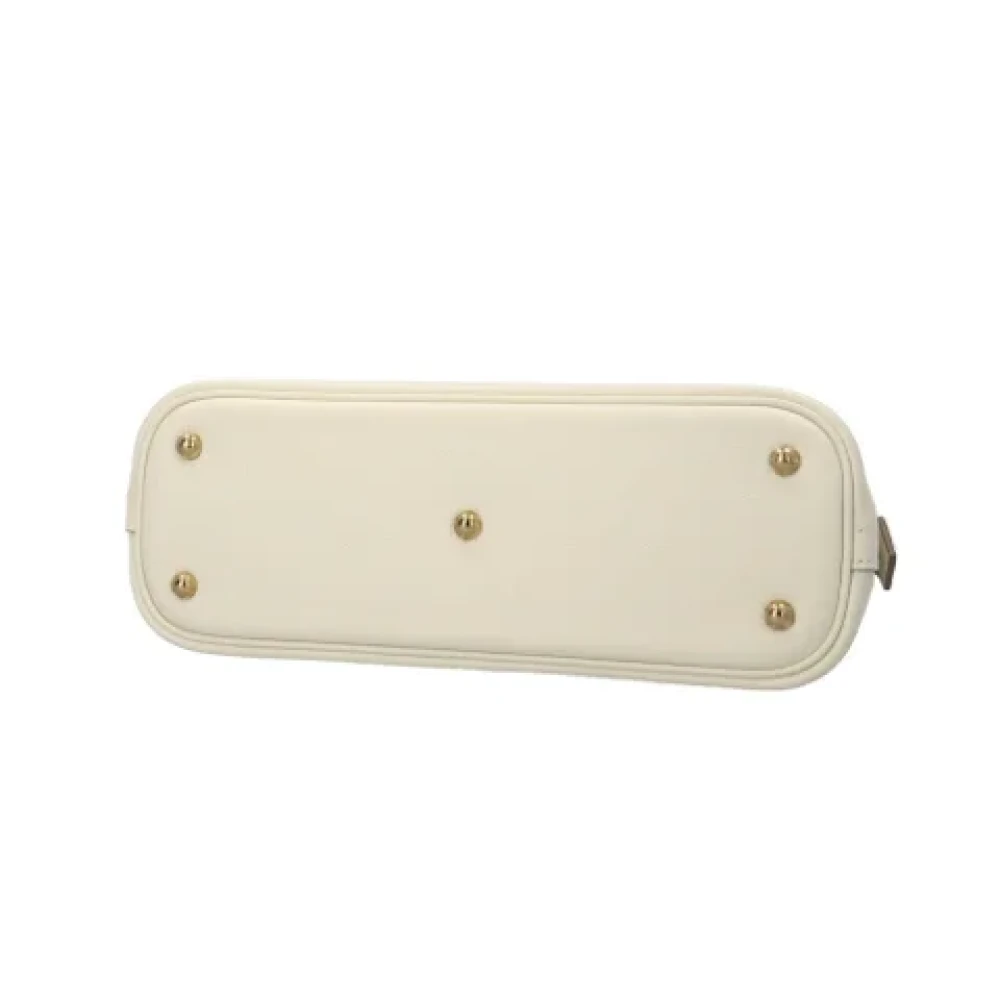Hermès Vintage Pre-owned Leather handbags White Dames