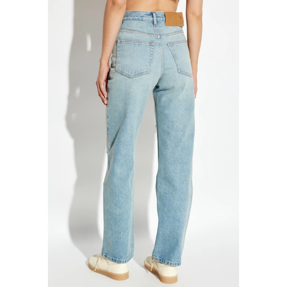 MM6 Maison Margiela Jeans met vintage-effect Blue Dames