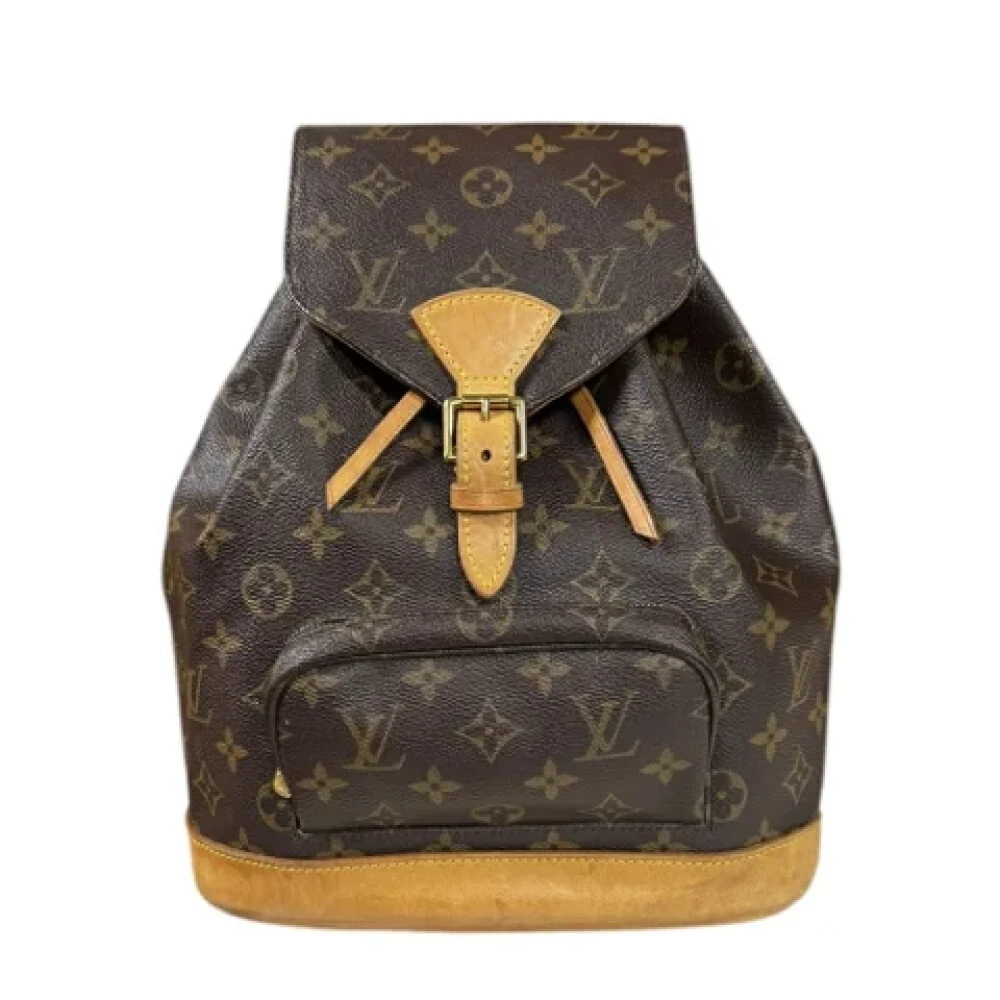 Louis Vuitton Vintage Pre-owned Canvas backpacks Brown Dames