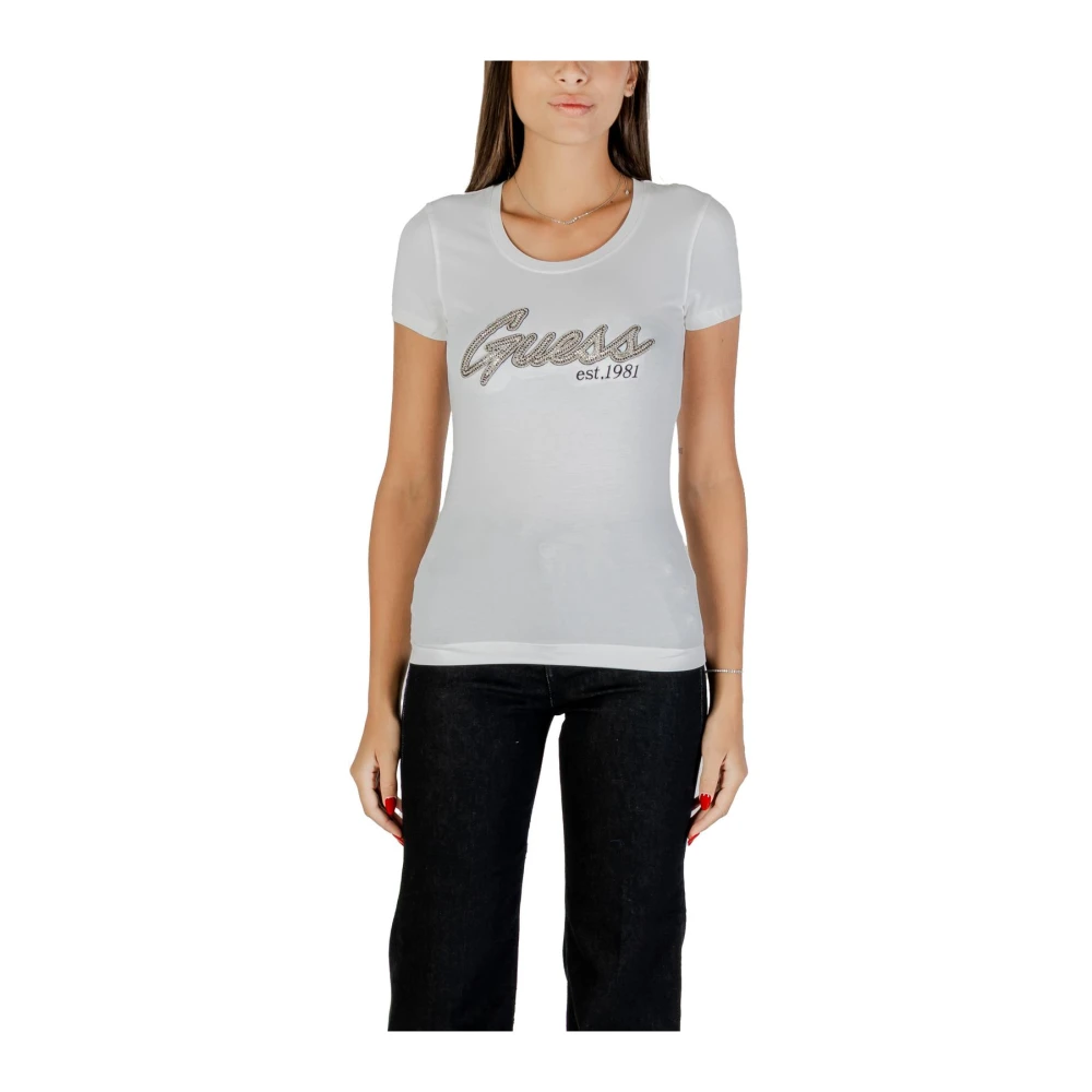 Guess - Tops > T-Shirts - White - Guess - Modalova