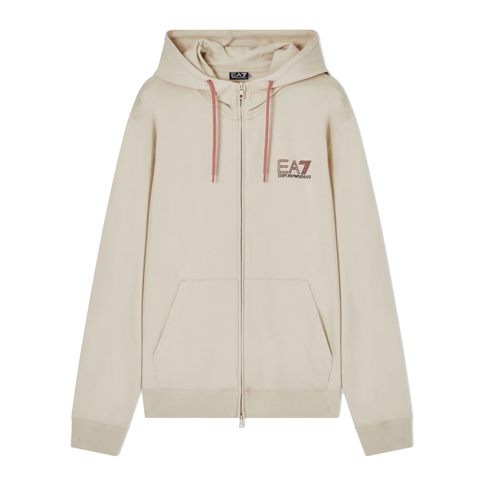 Emporio Armani Ea7 Herren Beige Sweatshirts & Hoodies, Sgröße: