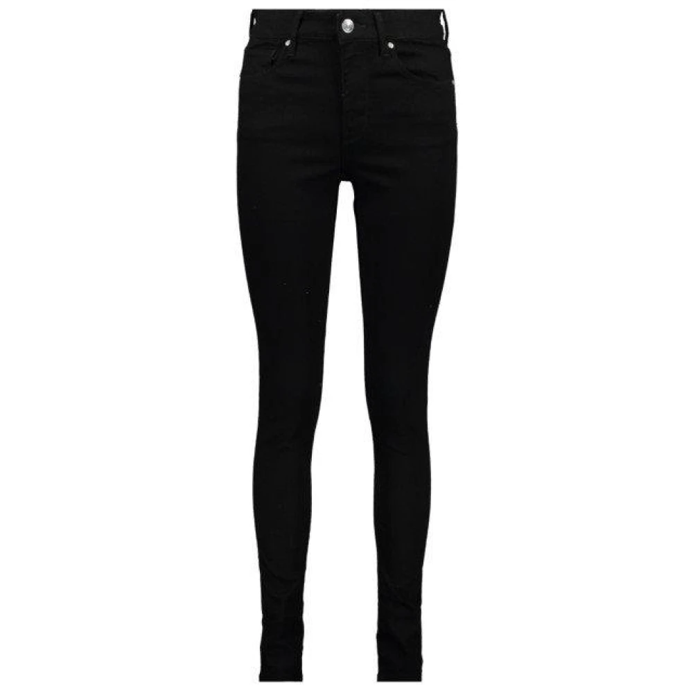 Raizzed Hoge taille super skinny jeans Black Dames